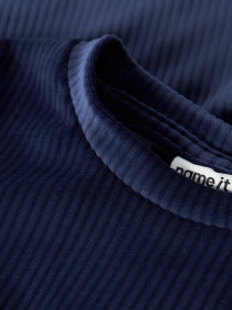 NAME IT Velour Kjole Veloa Navy Blazer